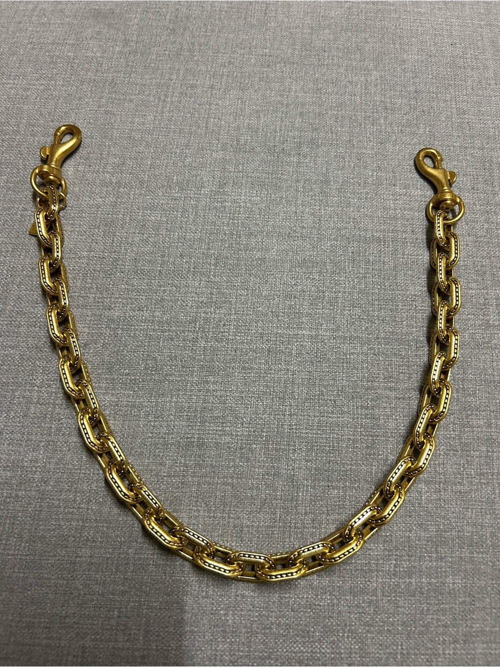 Gold-Tone Chunky Chain Necklace with Lobster Clasps
